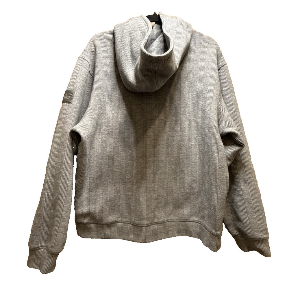 Alo Yoga Men's Glenplaid Colosseum Hoodie Gray Plaid Style M3192R - Picture 2 of 9